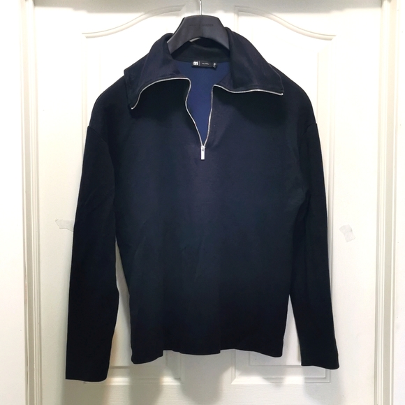 LE 31 linen and cotton half-zip T-shirt (M) - Picture 2 of 6